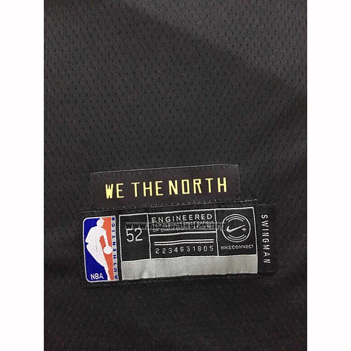 Camiseta Toronto Raptors Kyle Lowry NO 7 Ciudad 2019-20 Negro